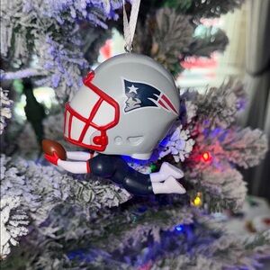 NFL New England Patriots Bobblehead Ornament